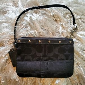 COACH legacy signature wristlet
